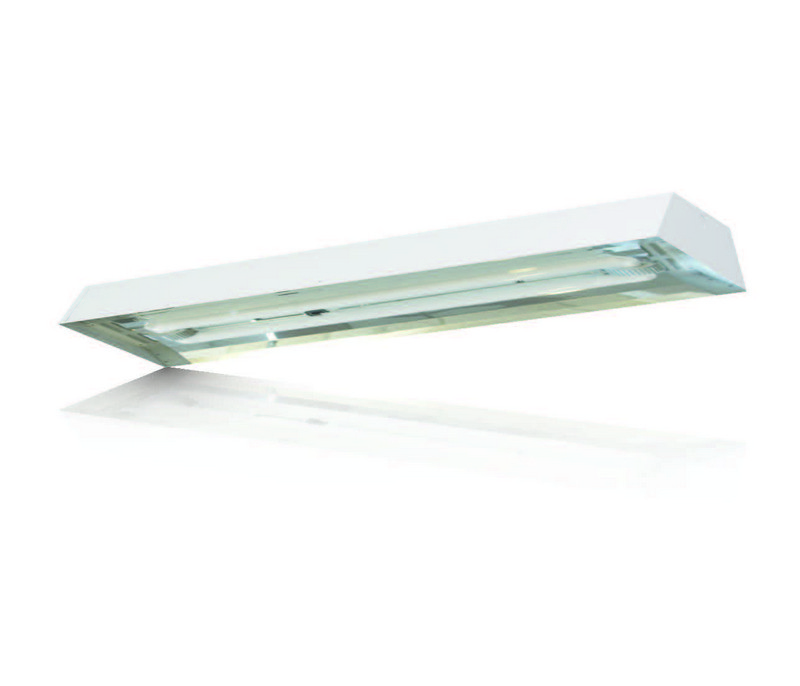 Aisle area light distribution induction High-Bay available with 1 Induction lamp.